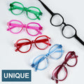 BLUELESS 6-Pack Oversized Reading Glasses +3.50 Metalless Screwless Spring by Deal US