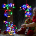FASISOY 3 Pack Multi-Color Christmas Window Lights Battery Operated Timer by Deal US