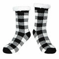 Kiddokids Women's Fuzzy Slipper Socks with Grippers Warm Cozy - One Size by Deal US