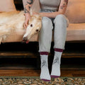 Huahui Dog Mom Socks for Women, Funny Dog Lover Gifts, 1 Pair by Deal US