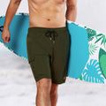 BRISIRA Mens Quick Dry Swim Trunks 9in ArmyGreen Size 34 by Deal US