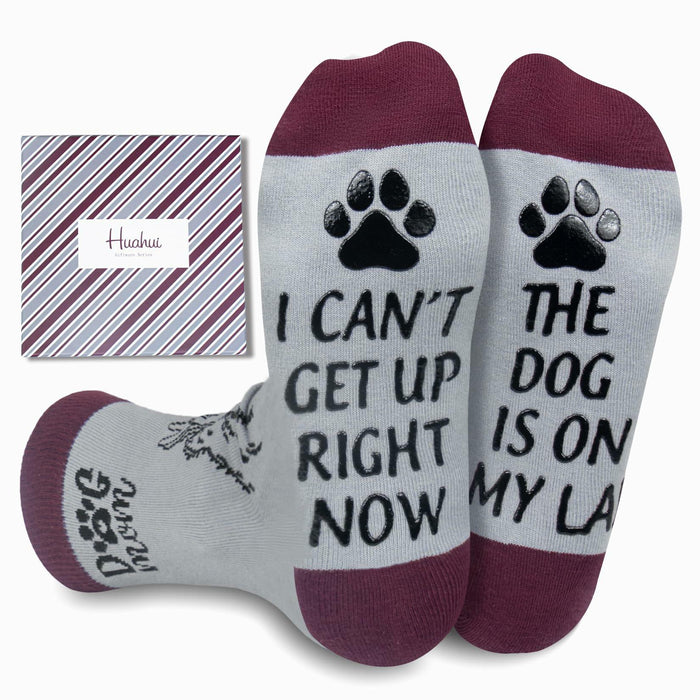 Huahui Dog Mom Socks for Women, Funny Dog Lover Gifts, 1 Pair by Deal US