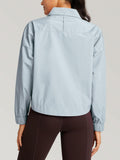 GYM RAINBOW Womens Waterproof Windbreaker Jacket Blue Size M by Deal US