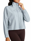 GYM RAINBOW Womens Waterproof Windbreaker Jacket Blue Size M by Deal US