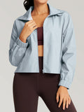 GYM RAINBOW Womens Waterproof Windbreaker Jacket Blue Size M by Deal US