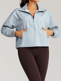 GYM RAINBOW Womens Waterproof Windbreaker Jacket Blue Size M by Deal US