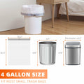 4 Gal Drawstring Trash Bags 57 Count White Small Garbage Can Liners by Deal US