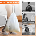 4 Gal Drawstring Trash Bags 57 Count White Small Garbage Can Liners by Deal US
