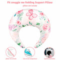 CARUILI Nursing Pillow Cover Pink Floral Ultra Soft Comfortable Only Case by Deal US