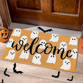 JarThenaAMCS Halloween Coir Doormat Cute Ghost Non-Slip 16.5x29 Inch by Deal US