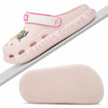 Azooken Kids Cute Clogs Slippers Pink Size 34 Lightweight Outdoor Shoes by Deal US