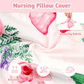 CARUILI Nursing Pillow Cover Pink Floral Ultra Soft Comfortable Only Case by Deal US