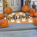 JarThenaAMCS Halloween Coir Doormat Cute Ghost Non-Slip 16.5x29 Inch by Deal US