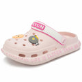 Azooken Kids Cute Clogs Slippers Pink Size 34 Lightweight Outdoor Shoes by Deal US