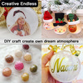 Ranchbtn 25pcs Clear Plastic Fillable Ornaments Various Sizes DIY Decor by Deal US