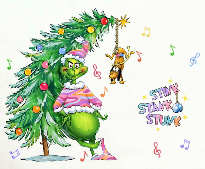 Yovkky Xmas Tree Wall Decals 2025 New Year Holiday Bedroom Home Decor by Deal US