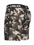 WIPONKEN Men's Boxer Briefs Camouflage Moisture Wicking No-Fly Underwear, Size M by Deal US