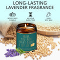 Lavender Candle Gift for Mom - Scented Soy Wax, Relaxing Aromatherapy 9oz by Deal US