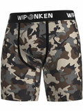 WIPONKEN Men's Boxer Briefs Camouflage Moisture Wicking No-Fly Underwear, Size M by Deal US