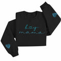 MYHALF Women Mama Oversized Crewneck Sweatshirt Pink Embroidered LS by Deal US