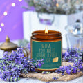 Lavender Candle Gift for Mom - Scented Soy Wax, Relaxing Aromatherapy 9oz by Deal US