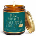 Lavender Candle Gift for Mom - Scented Soy Wax, Relaxing Aromatherapy 9oz by Deal US