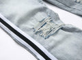 ABSECAI Men's Skinny Ripped Slim Fit Stretch Jeans Blue Size 34 by Deal US