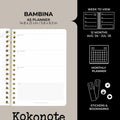 Kokonote Misty Gray A5 Academic Planner 2024-2025 Weekly 12 Months by Deal US