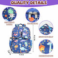 LOKESWEI Toddler Backpack 14" Blue Lightweight Durable Water-Resistant by Deal US