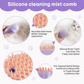 Cat Steam Brush Purple 2nd Gen Self-Cleaning Pet Hair Remover Shedding Tool by Deal US