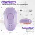 Cat Steam Brush Purple 2nd Gen Self-Cleaning Pet Hair Remover Shedding Tool by Deal US