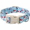 ARING PET Christmas Dog Collar Blue Adjustable Cotton Quick Release Puppy Collar by Deal US