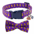 SuperBuddy Adjustable Dog Collar with Bowtie - Small Medium Large Sizes by Deal US