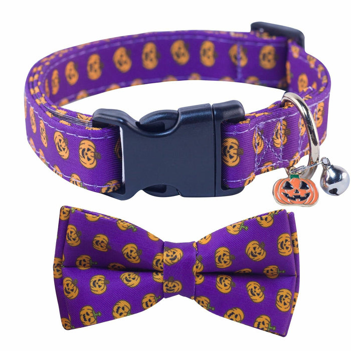 SuperBuddy Adjustable Dog Collar with Bowtie - Small Medium Large Sizes by Deal US