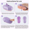 Cat Steam Brush Purple 2nd Gen Self-Cleaning Pet Hair Remover Shedding Tool by Deal US
