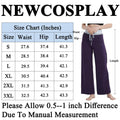 NEWCOSPLAY Women's Comfy Pajama Pants Casual Drawstring Wide Leg Size M by Deal US