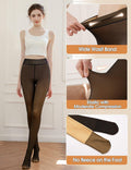Yusongirl Women's Thermal Fleece Tights High Waist Black Size M by Deal US