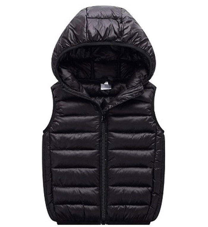 LANBAOSI Kids Winter Hooded Puffer Vest Lightweight Sleeveless Size 4T by Deal US