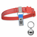 NaviTagi Cat Breakaway Reflective Soft Collar XS Red Adjustable Bell New by Deal US