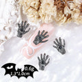 50pcs Handmade Dark Resin Bat Charms for Nails Halloween Accessories by Deal US