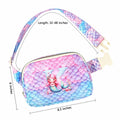 JTENGTOP Mermaid Fanny Pack Crossbody Belt Bag Initial D for Girls Ages 3-7 by Deal US