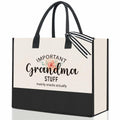 PKW Grandma Gift Tote Bag - Birthday Xmas Mother's Day Gift - From Grandchildren by Deal US