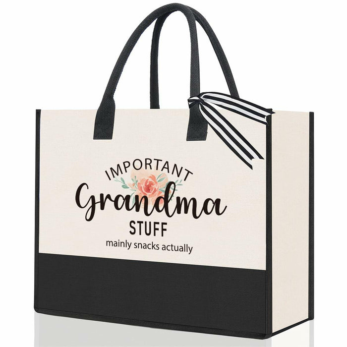 PKW Grandma Gift Tote Bag - Birthday Xmas Mother's Day Gift - From Grandchildren by Deal US