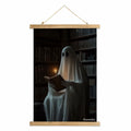 XIAOAIKA Vintage Halloween Ghost Poster 16x23in Linen Canvas Wall Art by Deal US