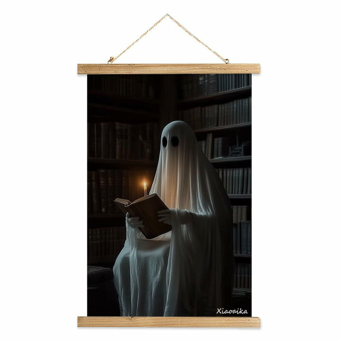 XIAOAIKA Vintage Halloween Ghost Poster 16x23in Linen Canvas Wall Art by Deal US