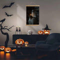XIAOAIKA Vintage Halloween Ghost Poster 16x23in Linen Canvas Wall Art by Deal US