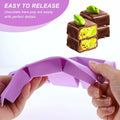 PEOVLVN Silicone Chocolate Bar Mold 6 Cavities Deep Pistachio Purple by Deal US
