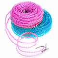 Giantree 2 Pack Retractable Windproof Clothesline Pink + Blue for Outdoor by Deal US