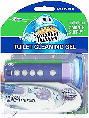 Scrubbing Bubbles Toilet Cleaning Gel Lavender Meadow 1.34oz 2 Pack by Deal US