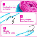 Giantree 2 Pack Retractable Windproof Clothesline Pink + Blue for Outdoor by Deal US